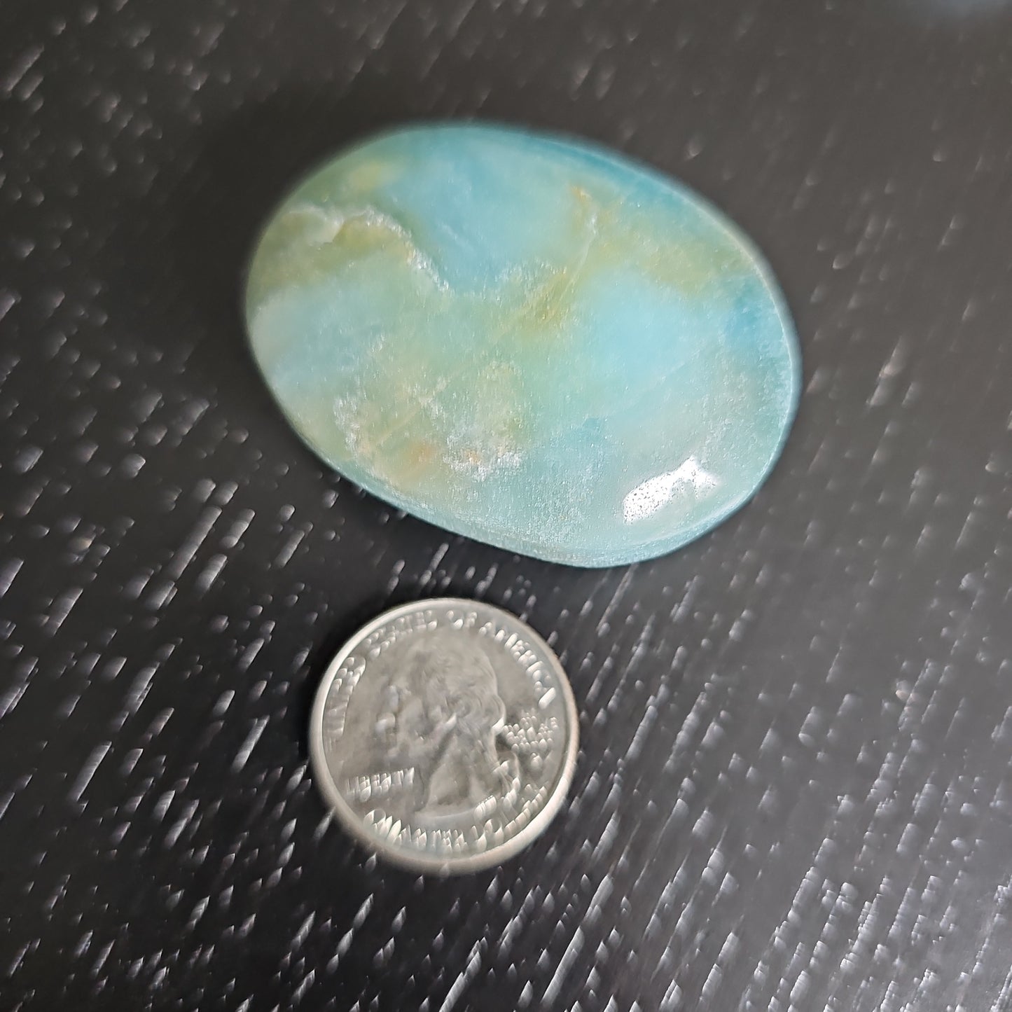 Caribbean Calcite palmstone