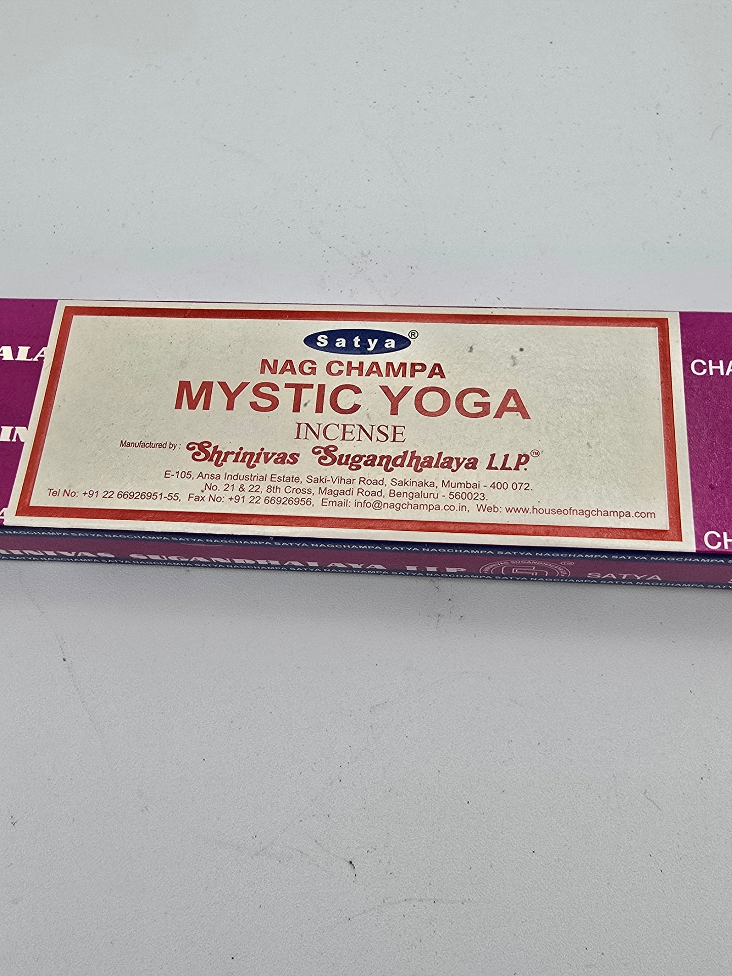 Satya Nag Champa Mystic Yoga Incense Sticks - 15gr