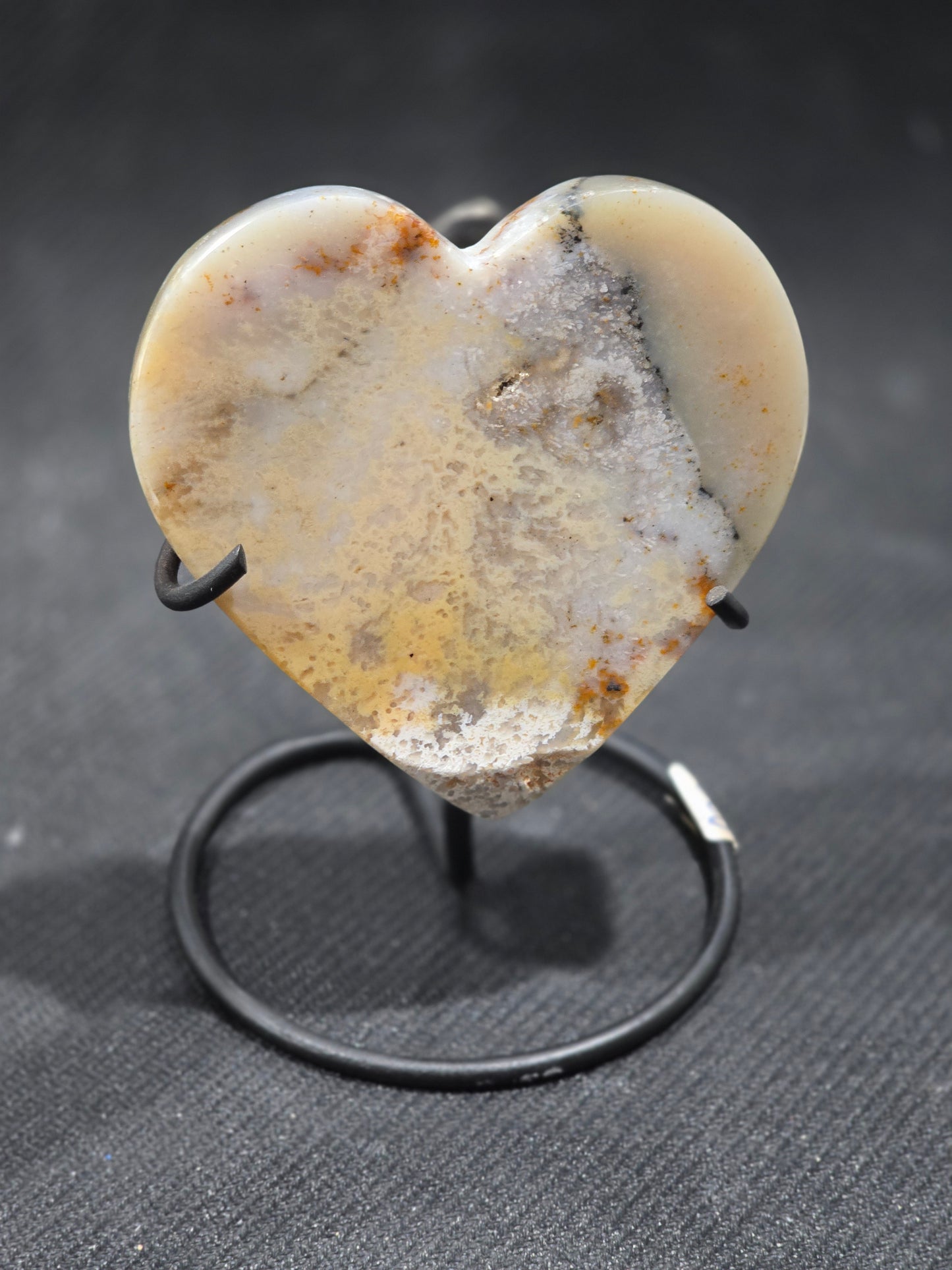 Agate Hearts on stands