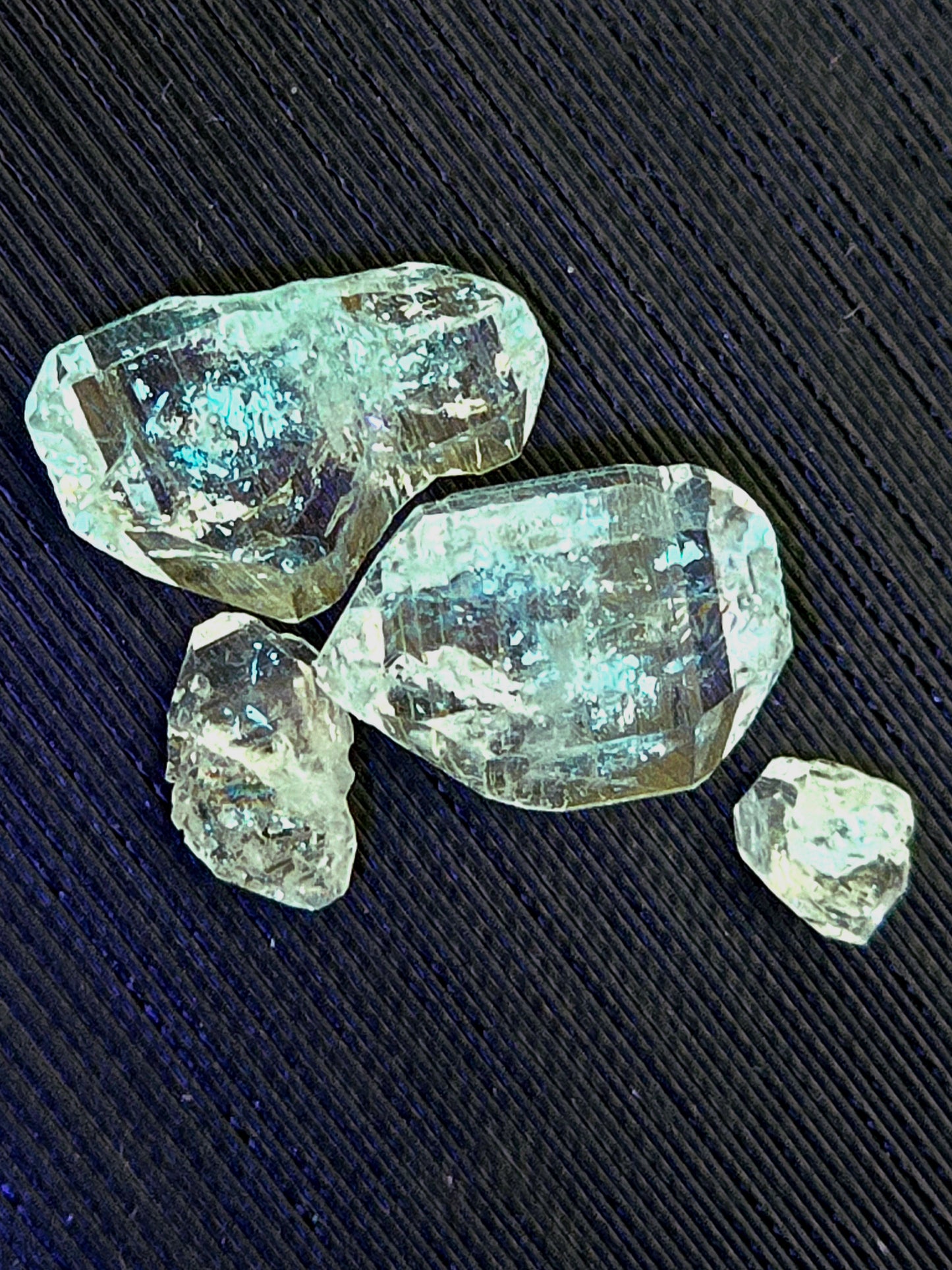 Golden Enhydro "Petroleum Quartz" singles