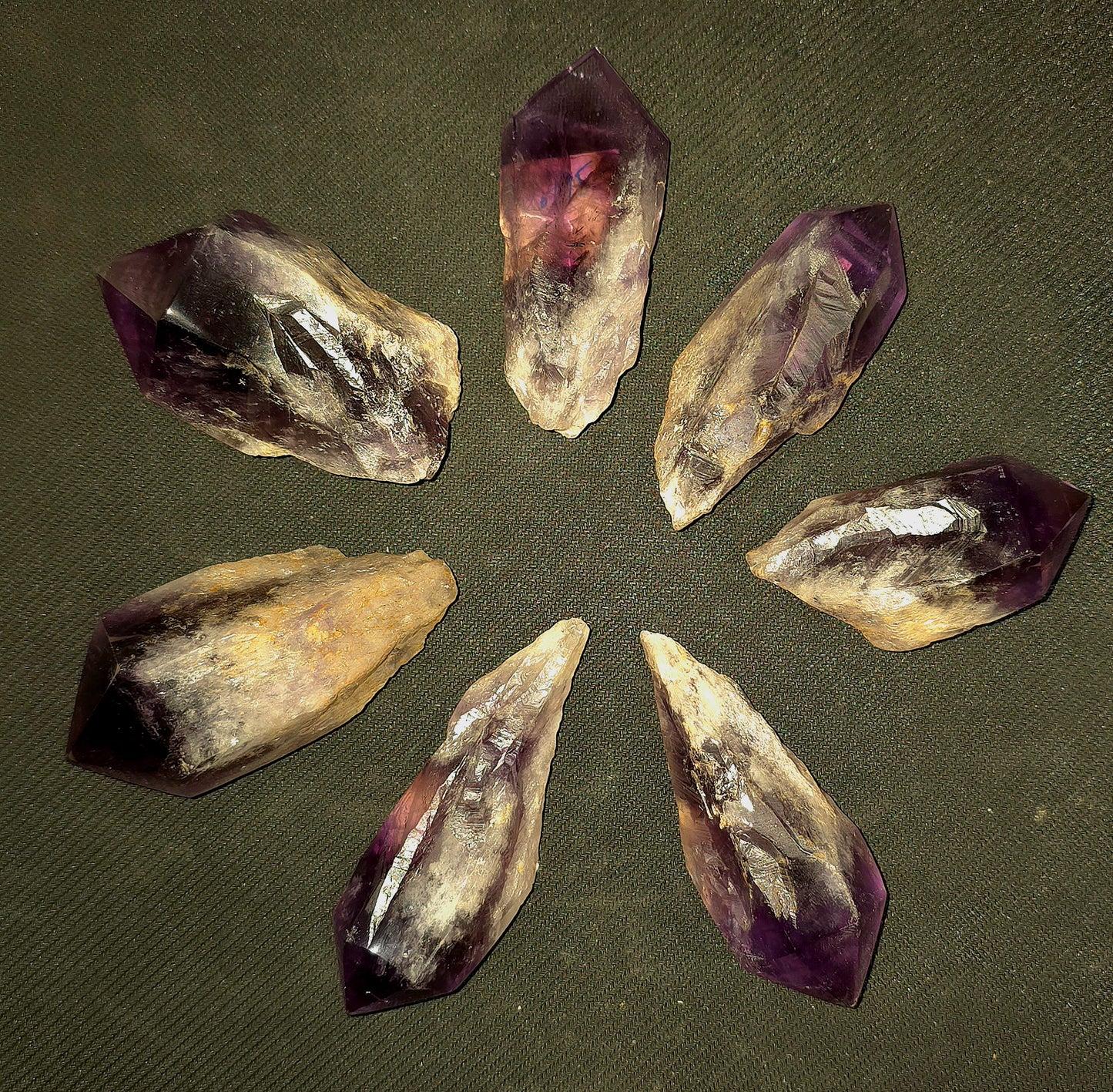 Polished Amethyst raw points