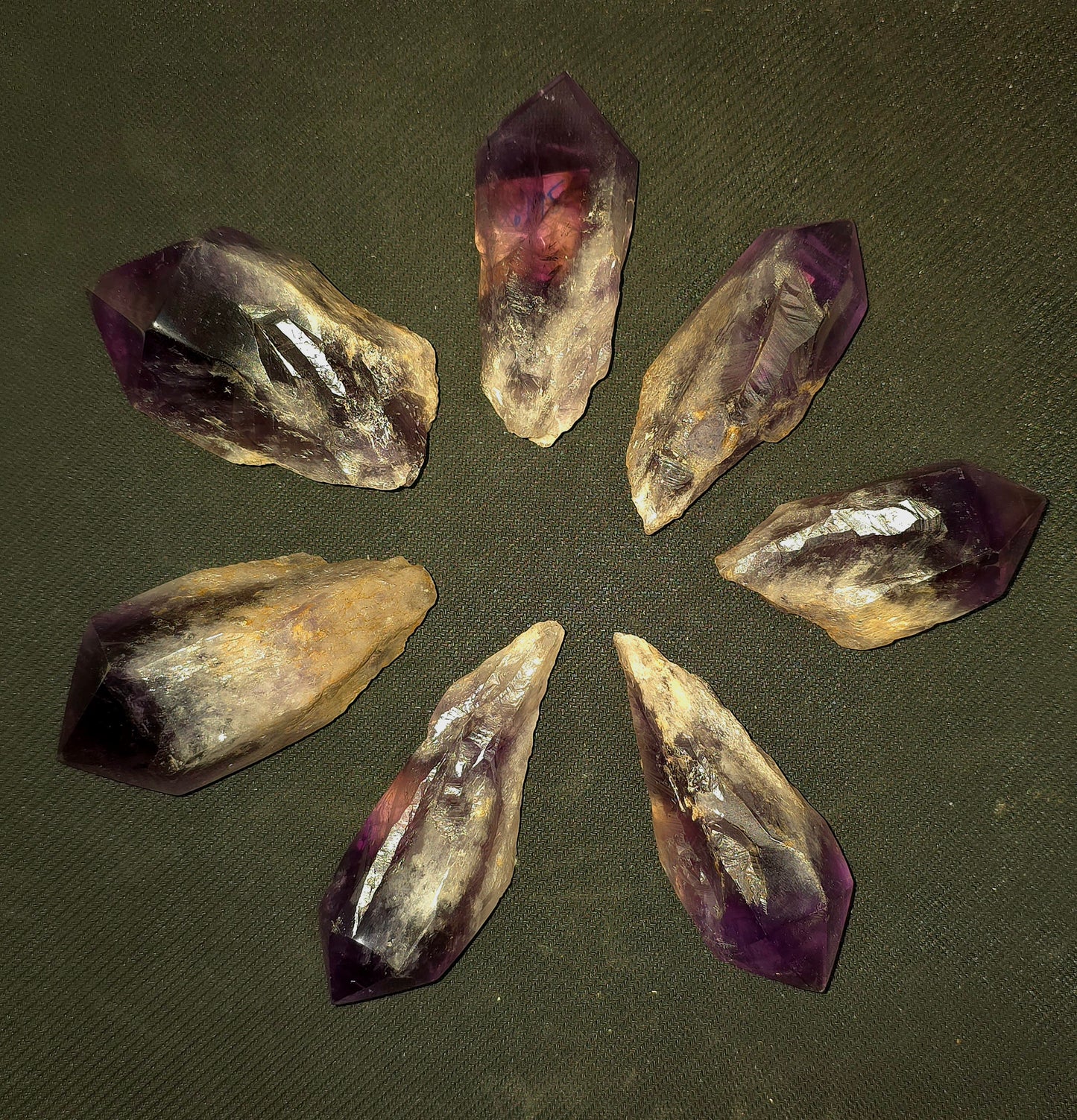 Polished Amethyst raw points