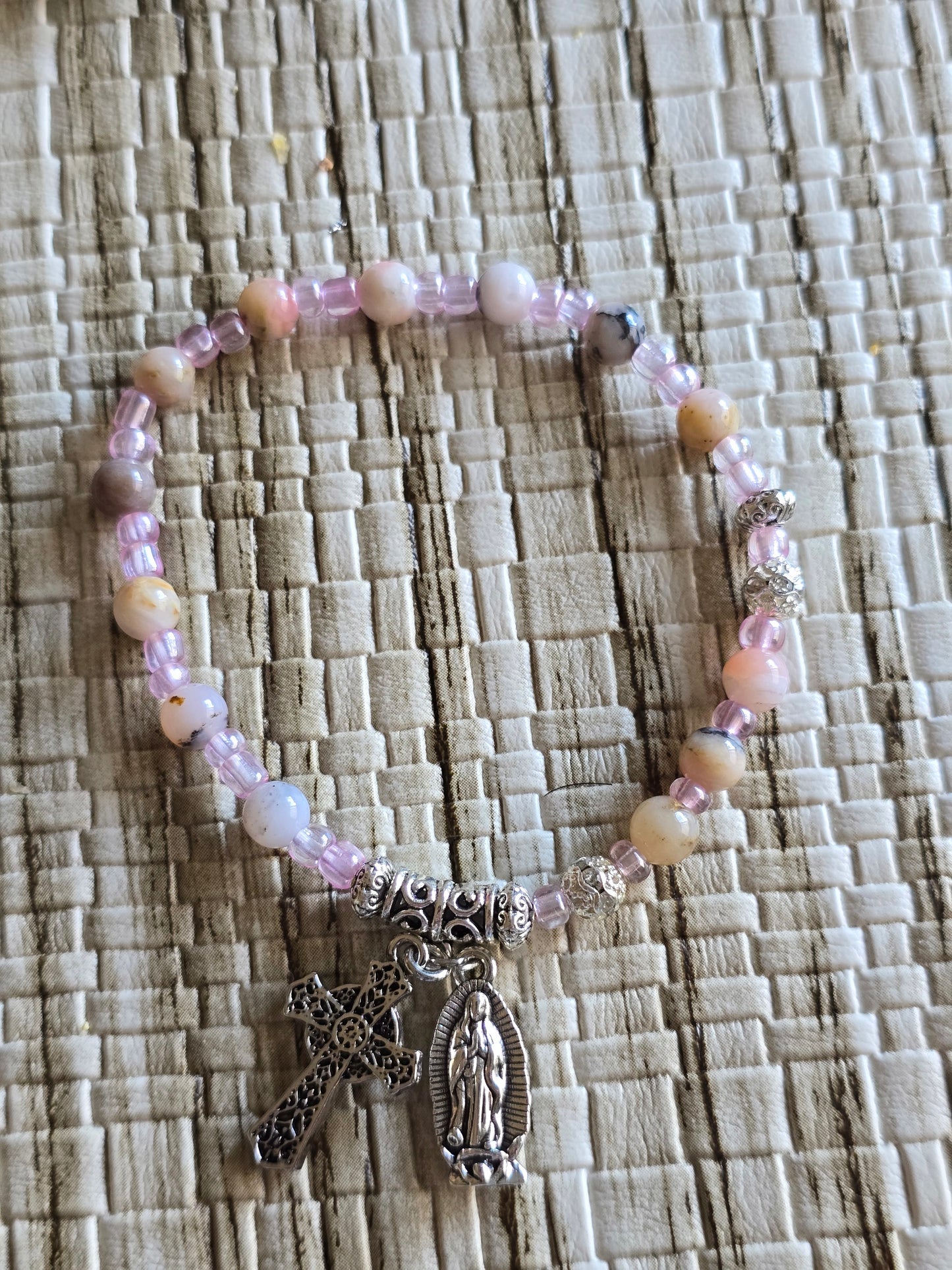 Pink Opal Decade Bracelet 6mm beads