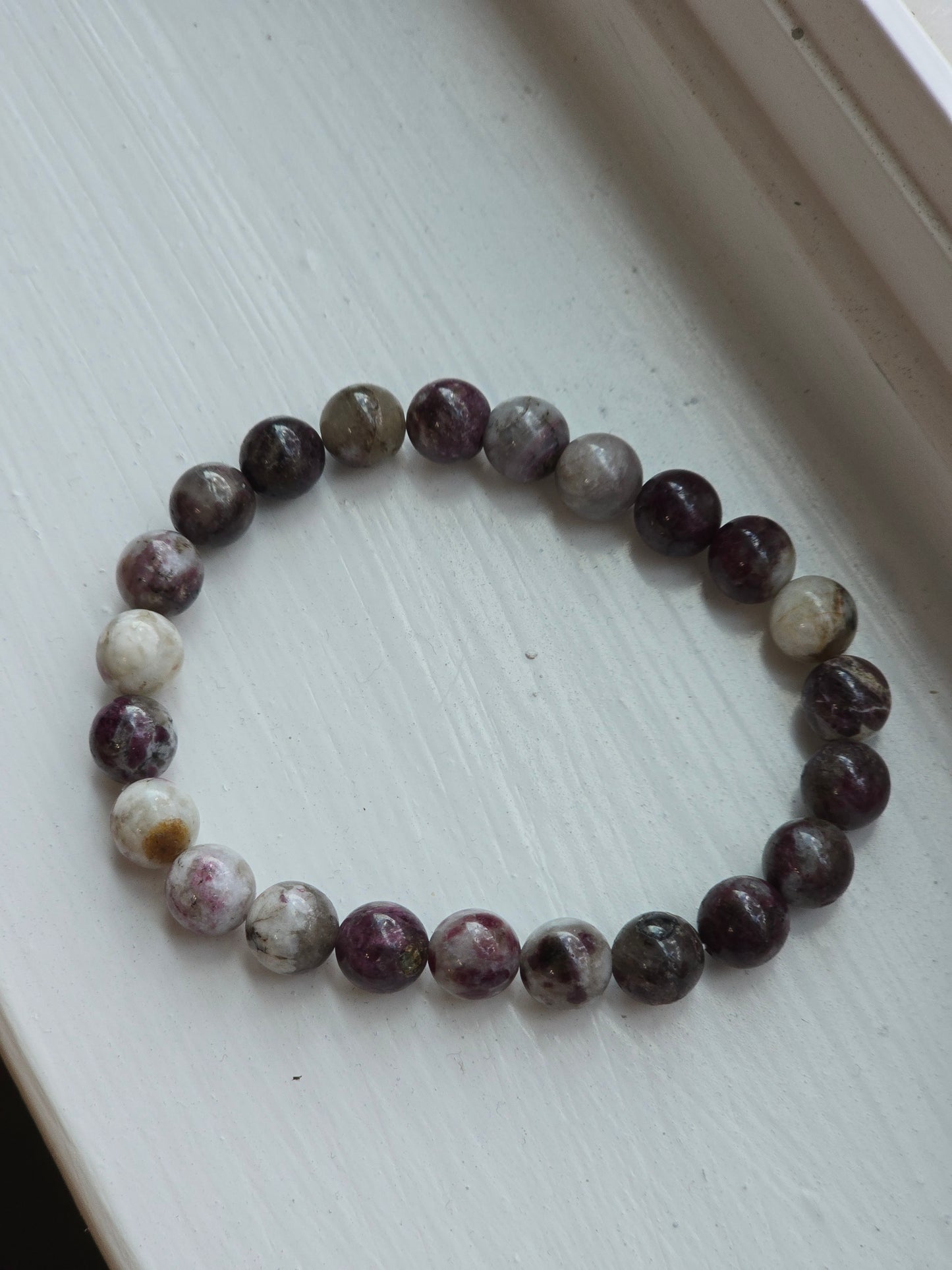Eudialyte 8mm Beaded Bracelet