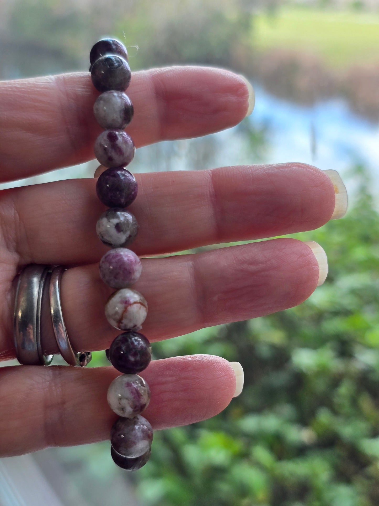Eudialyte 8mm Beaded Bracelet