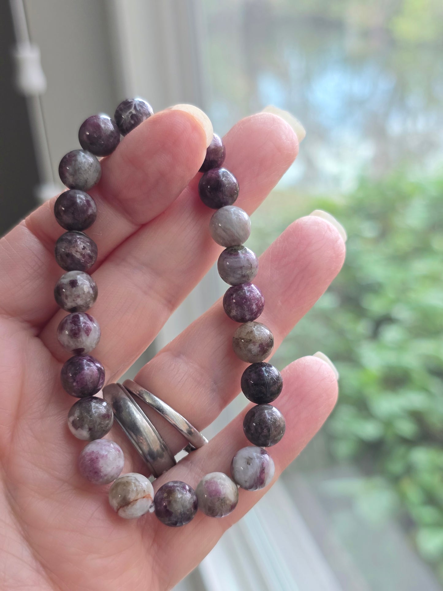 Eudialyte 8mm Beaded Bracelet