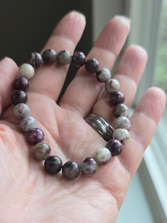 Eudialyte 8mm Beaded Bracelet