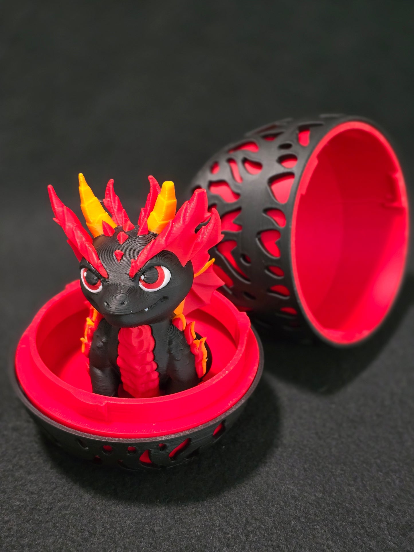 Magma Baby Dragon with egg