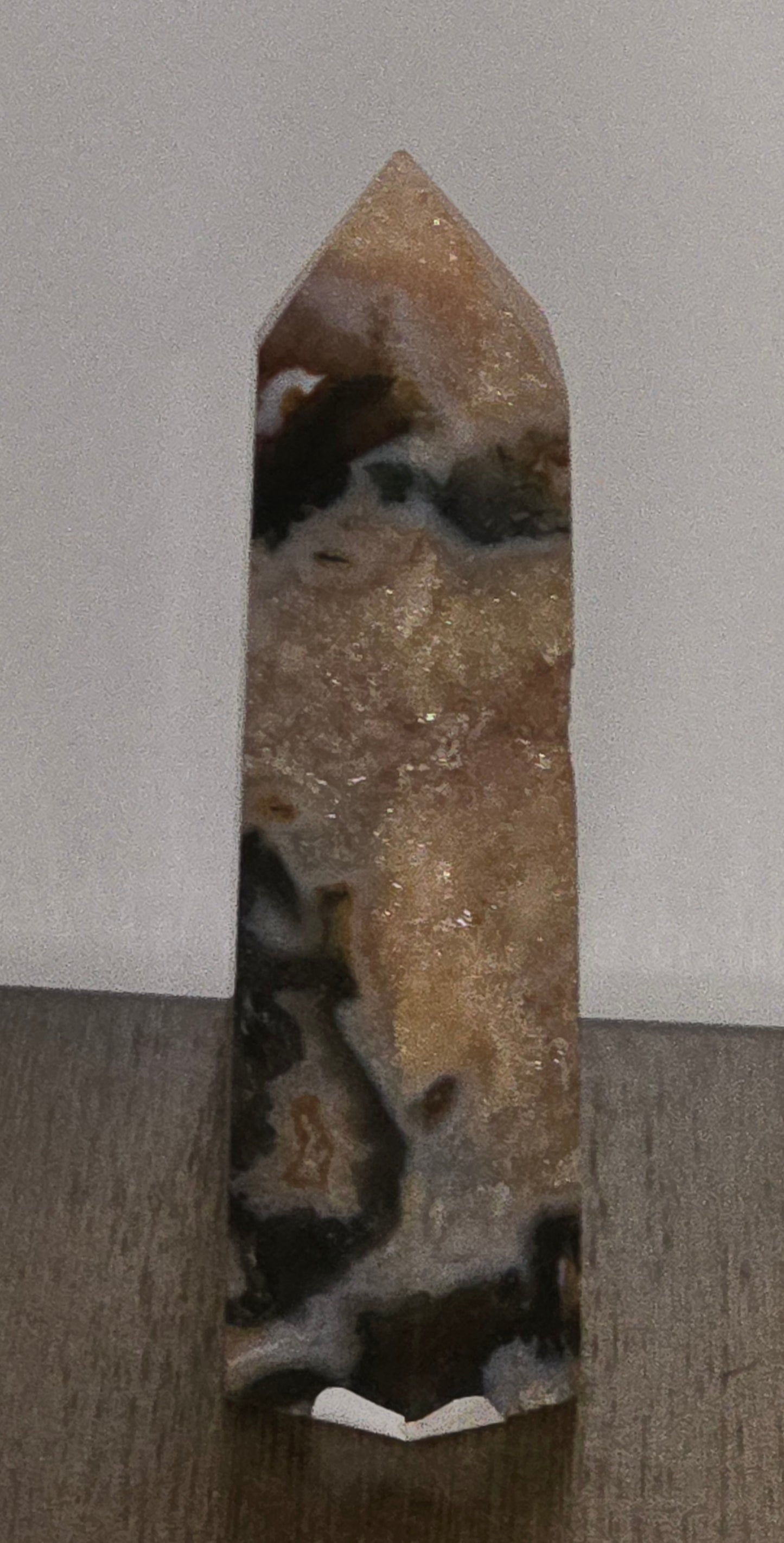 Red Moss Agate Tower