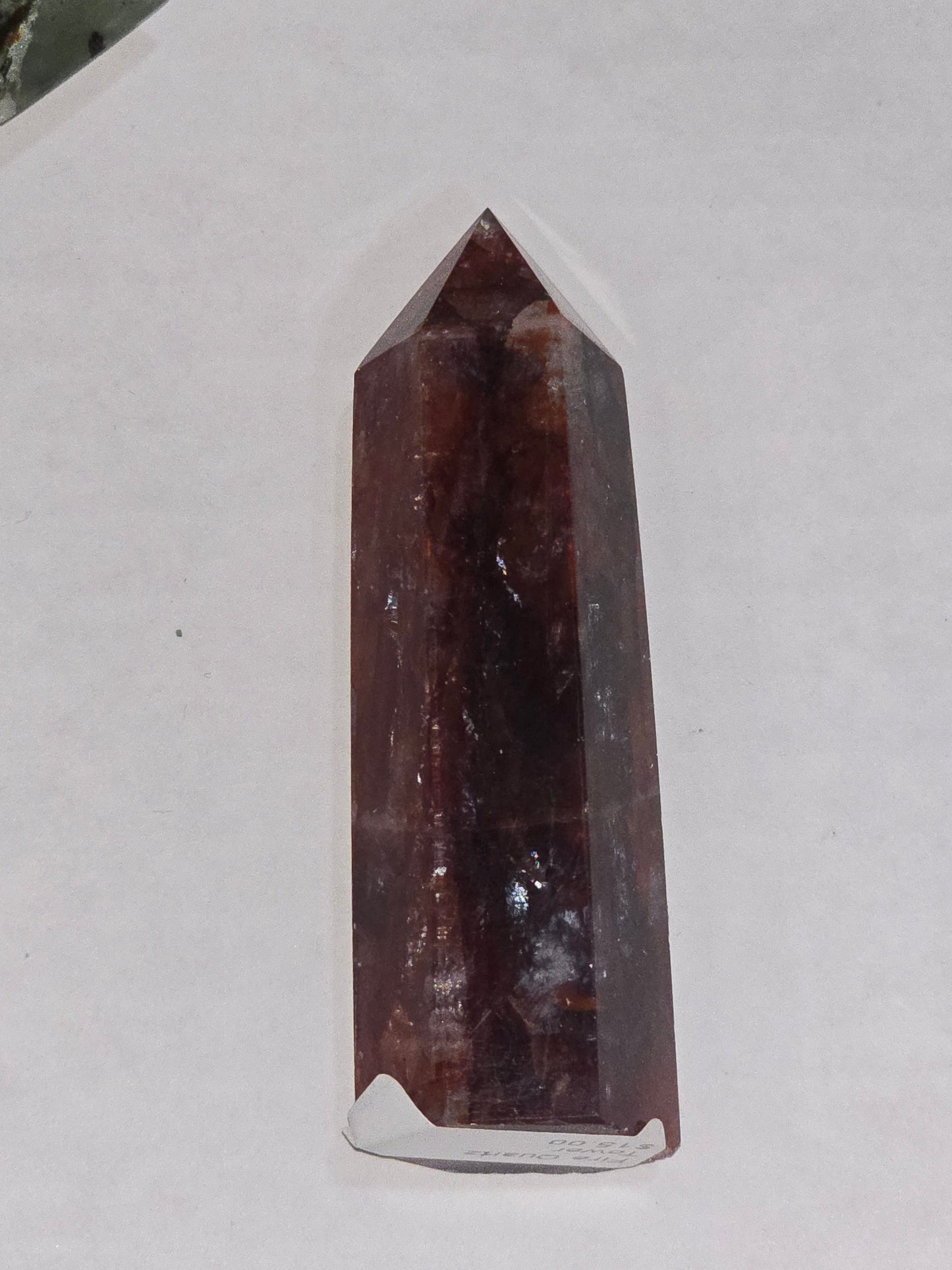 Hematite "FireQuartz" Quartz Tower