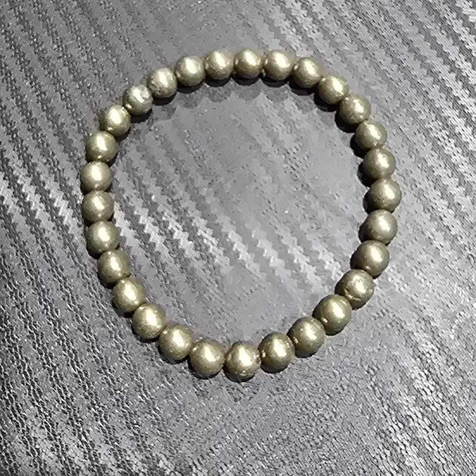Pyrite 6mm Bracelet specimen