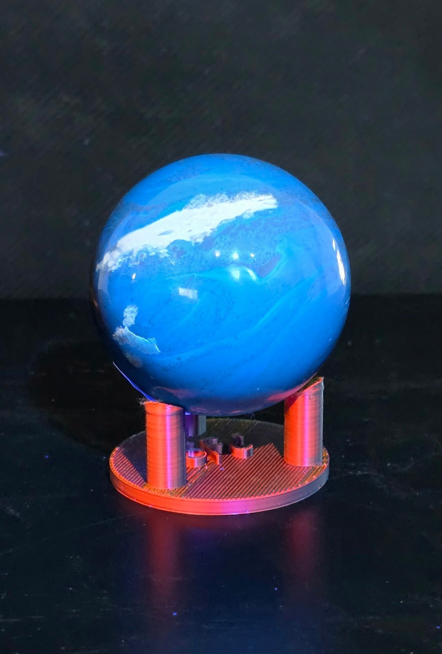 Indonesian Blue Amber Sphere