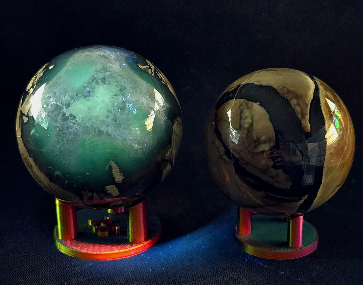 Volcano Agate Spheres