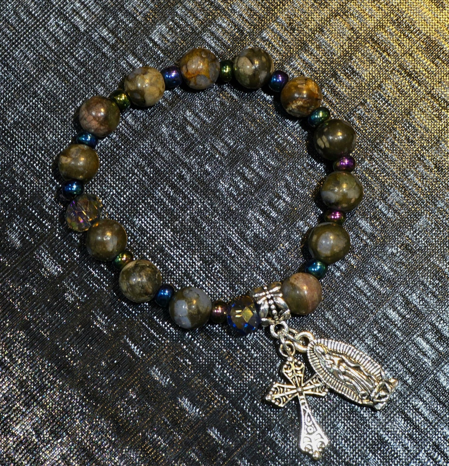 Hand Made Decade Rosary Bead Bracelets