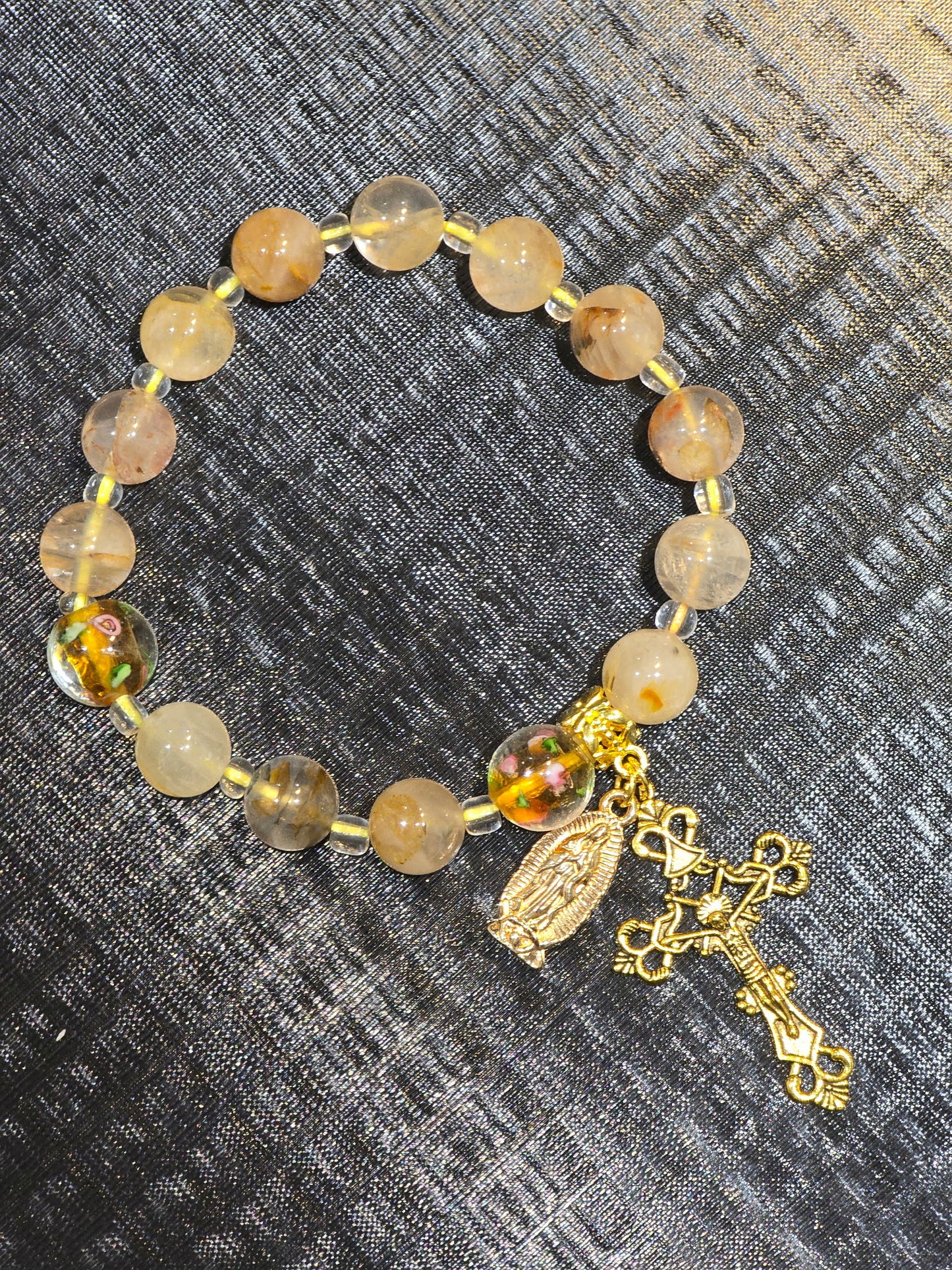 Hand Made Decade Rosary Bead Bracelets