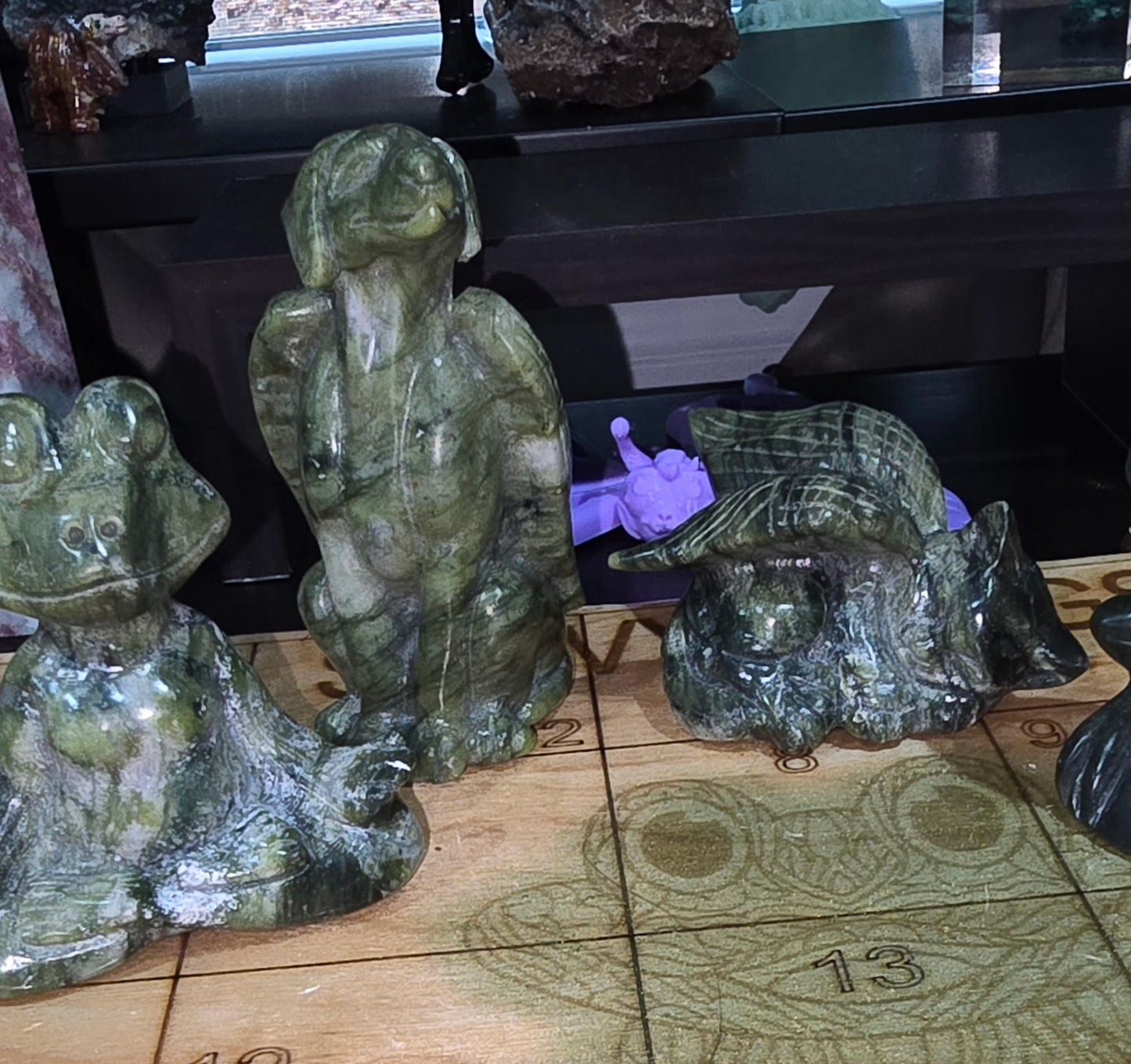Green Jade Carvings