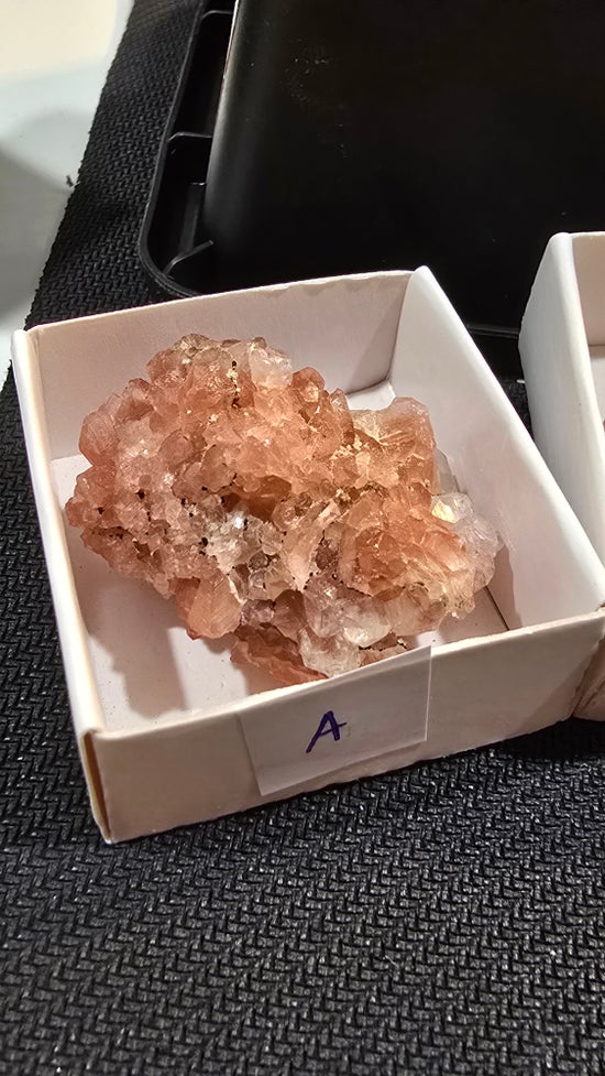 Pink Amethyst geode and plates from Argentina
