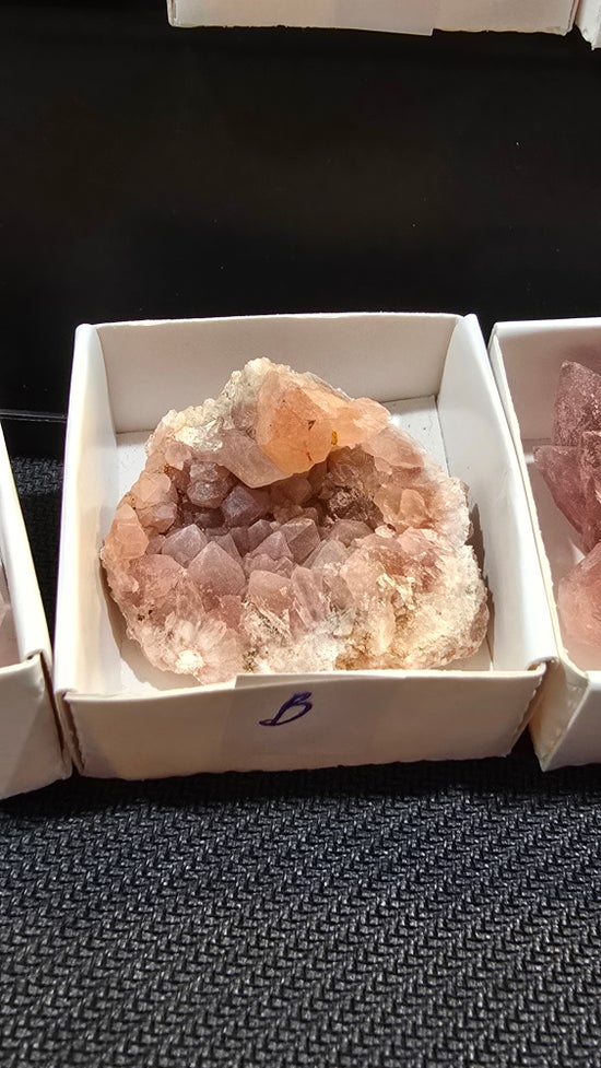 Pink Amethyst geode and plates from Argentina