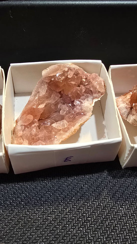 Pink Amethyst geode and plates from Argentina