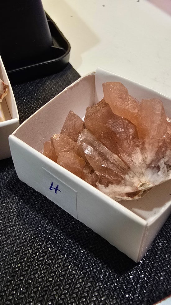 Pink Amethyst geode and plates from Argentina