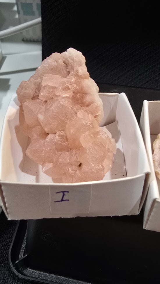 Pink Amethyst geode and plates from Argentina