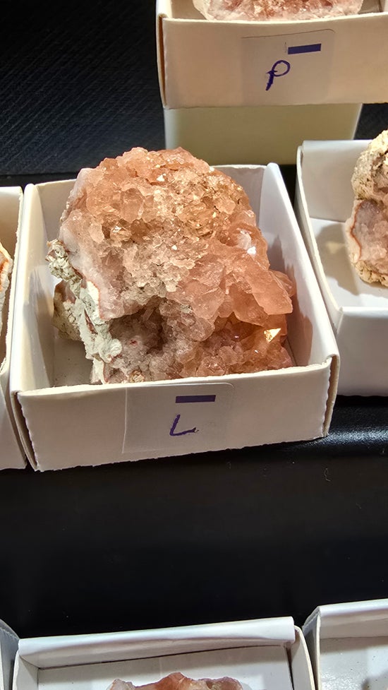 Pink Amethyst geode and plates from Argentina