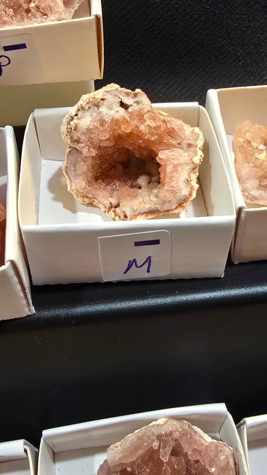 Pink Amethyst geode and plates from Argentina