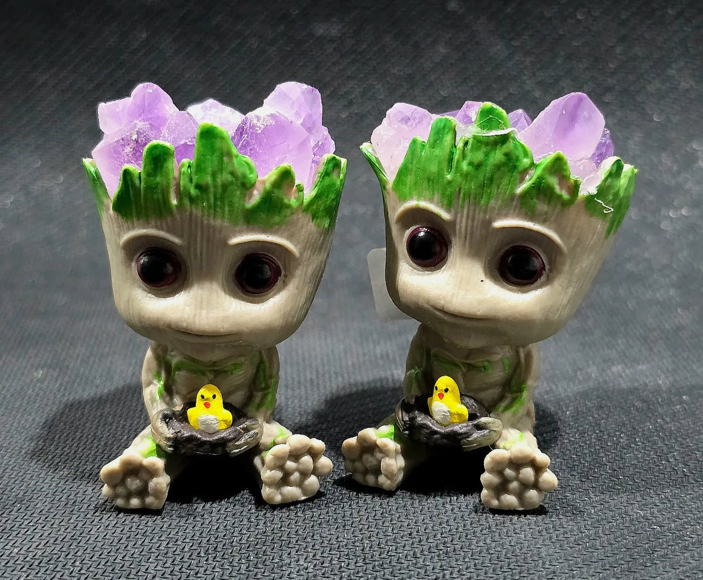 Amethyst Cluster Top Baby Tree Character specimen