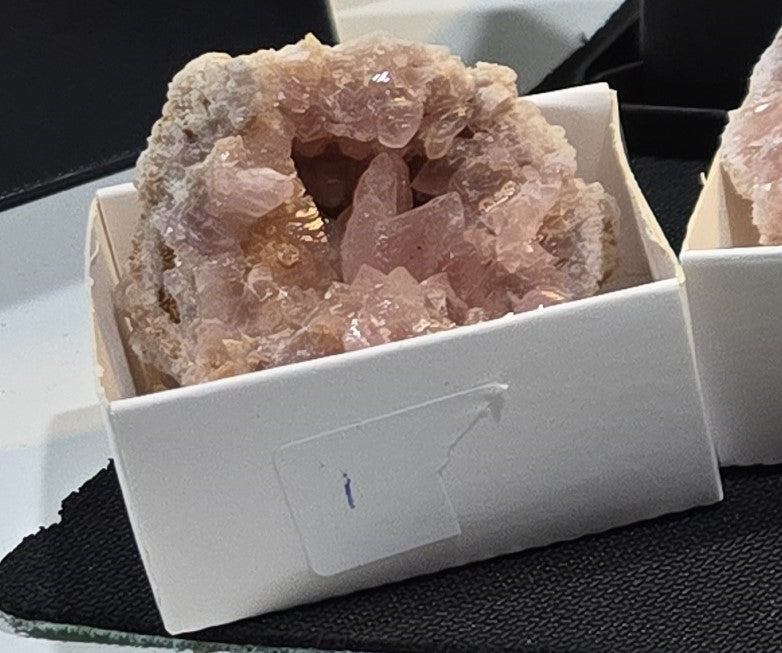 Pink Amethyst geode and plates from Argentina