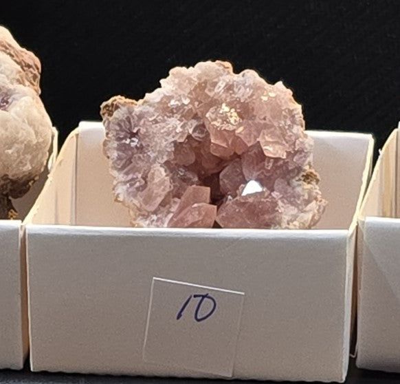 Pink Amethyst geode and plates from Argentina