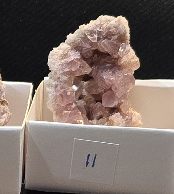 Pink Amethyst geode and plates from Argentina
