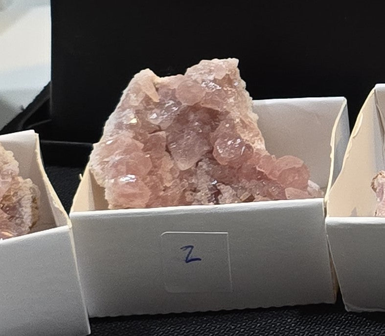 Pink Amethyst geode and plates from Argentina