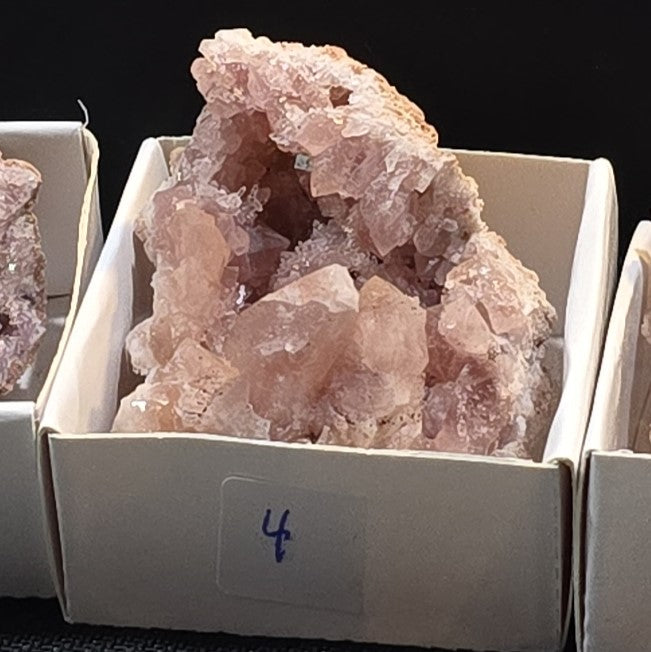 Pink Amethyst geode and plates from Argentina