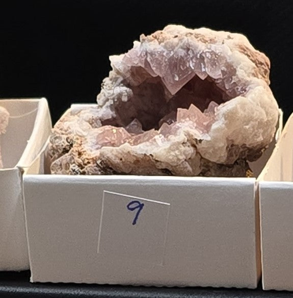 Pink Amethyst geode and plates from Argentina