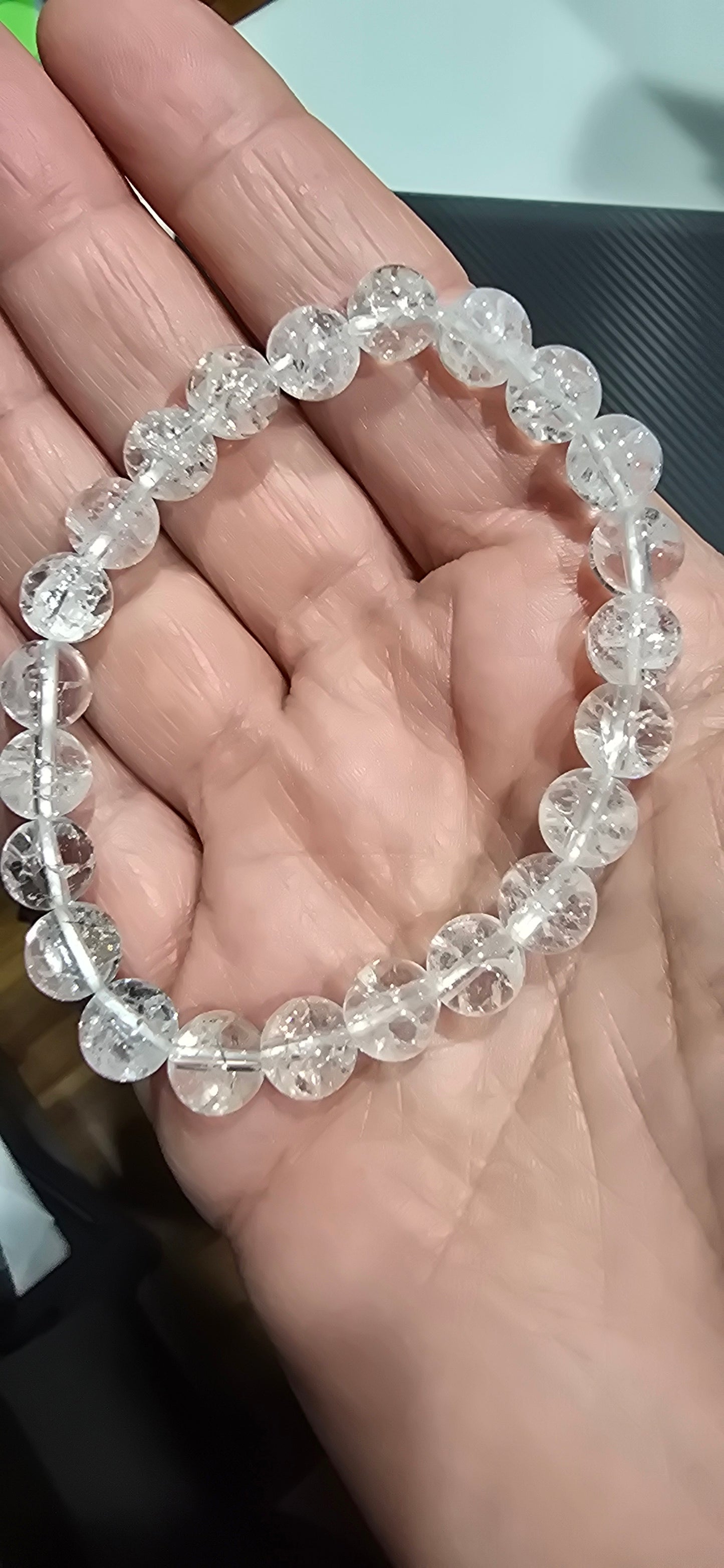 Crackle Quartz 8mm Bracelet