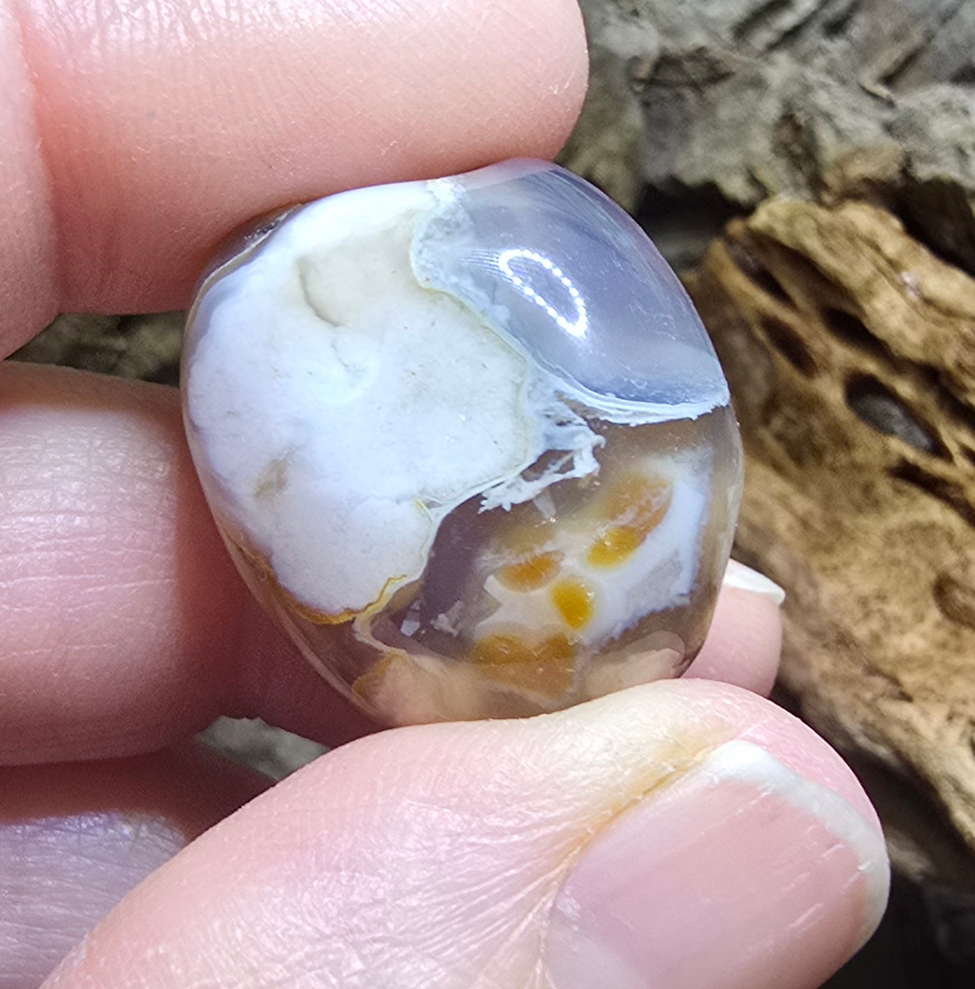 Flower Agate Tumble – Natural Polished Stone