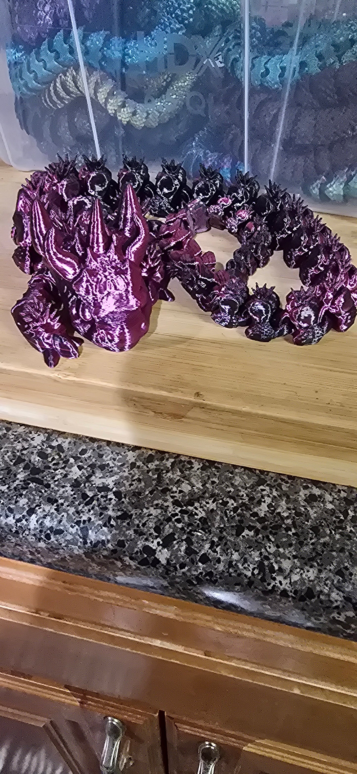 3D Printed Unicorn Crystal Dragon
