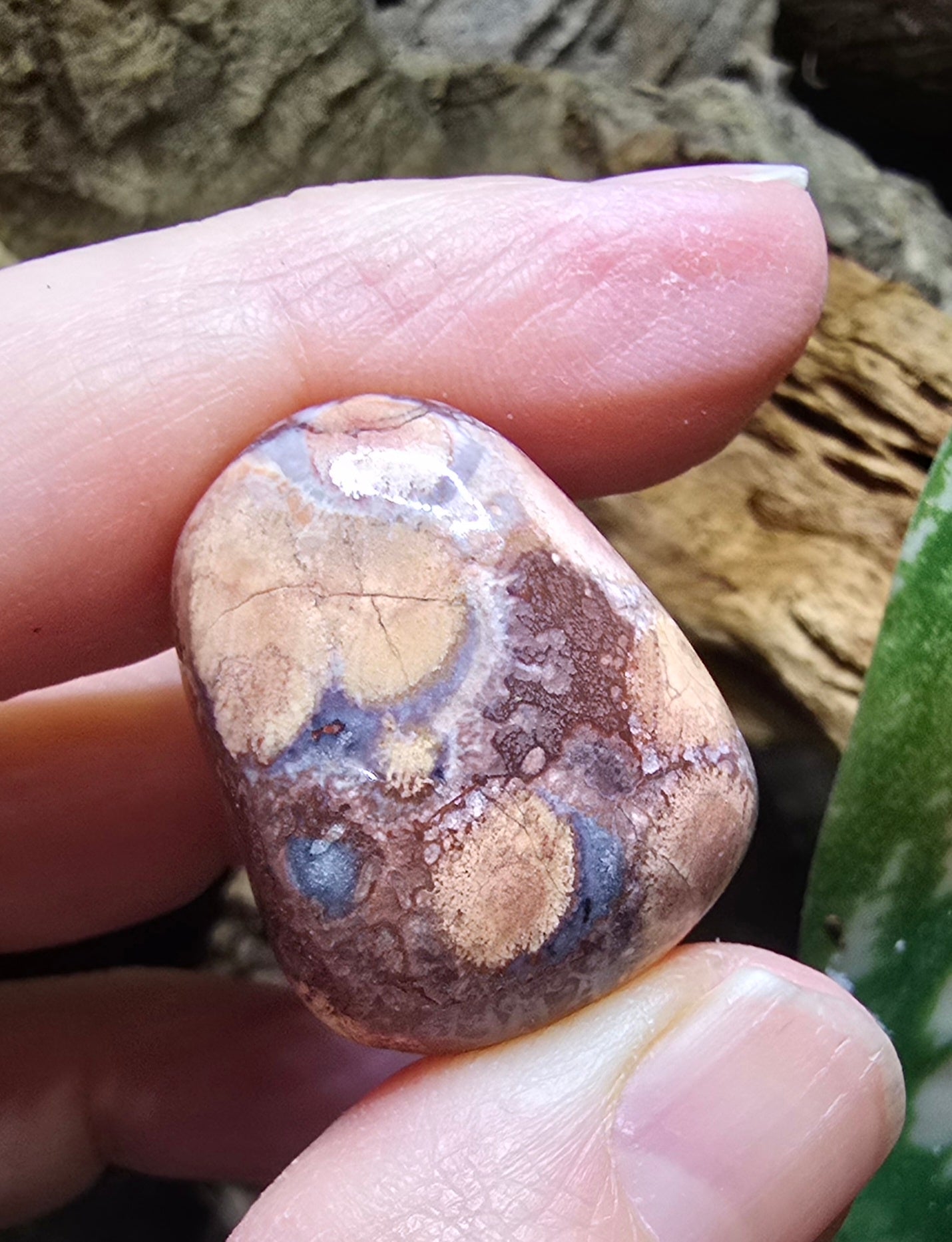 Rhyolite tumble stone