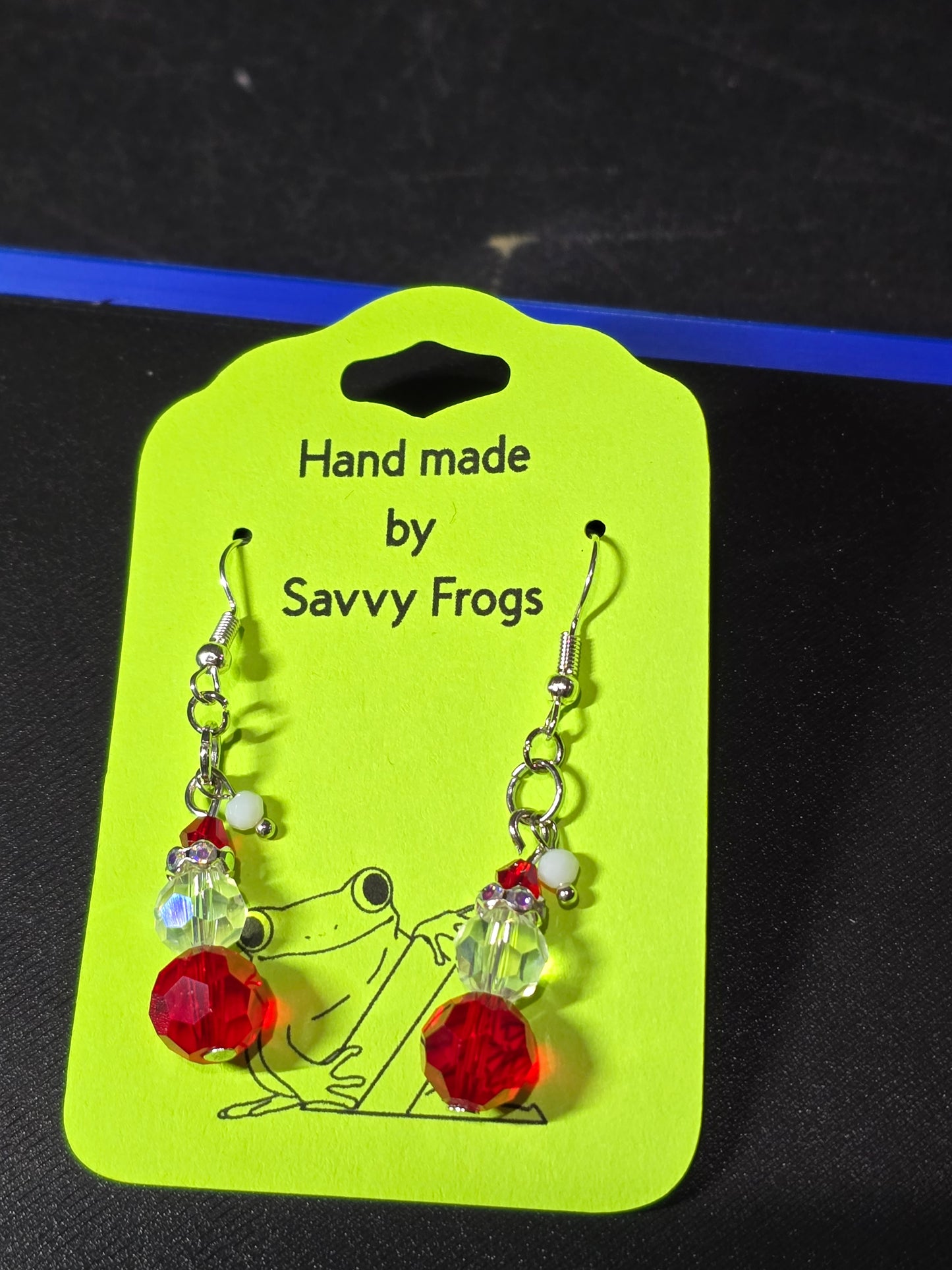 Hand made earrings.