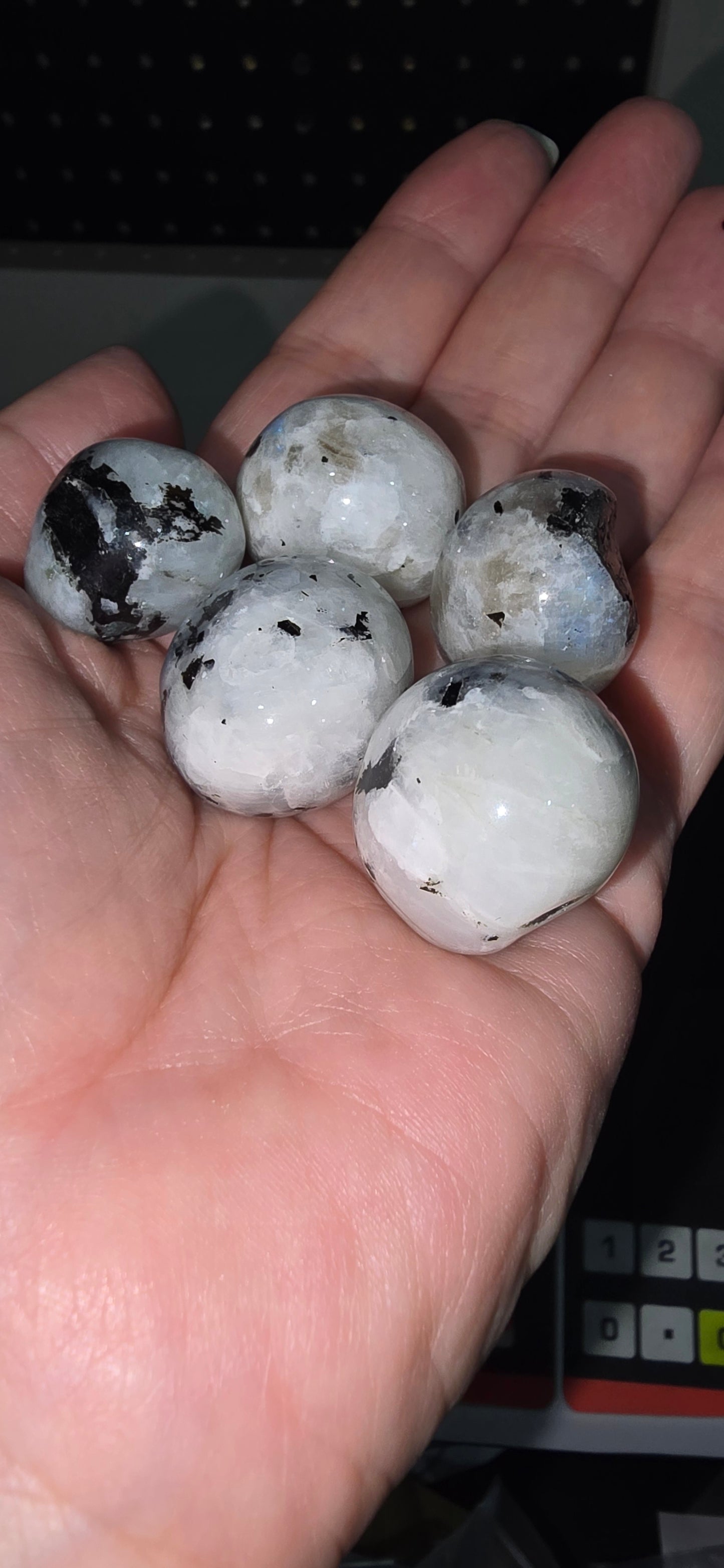 Rainbow Moonstone Tumbles