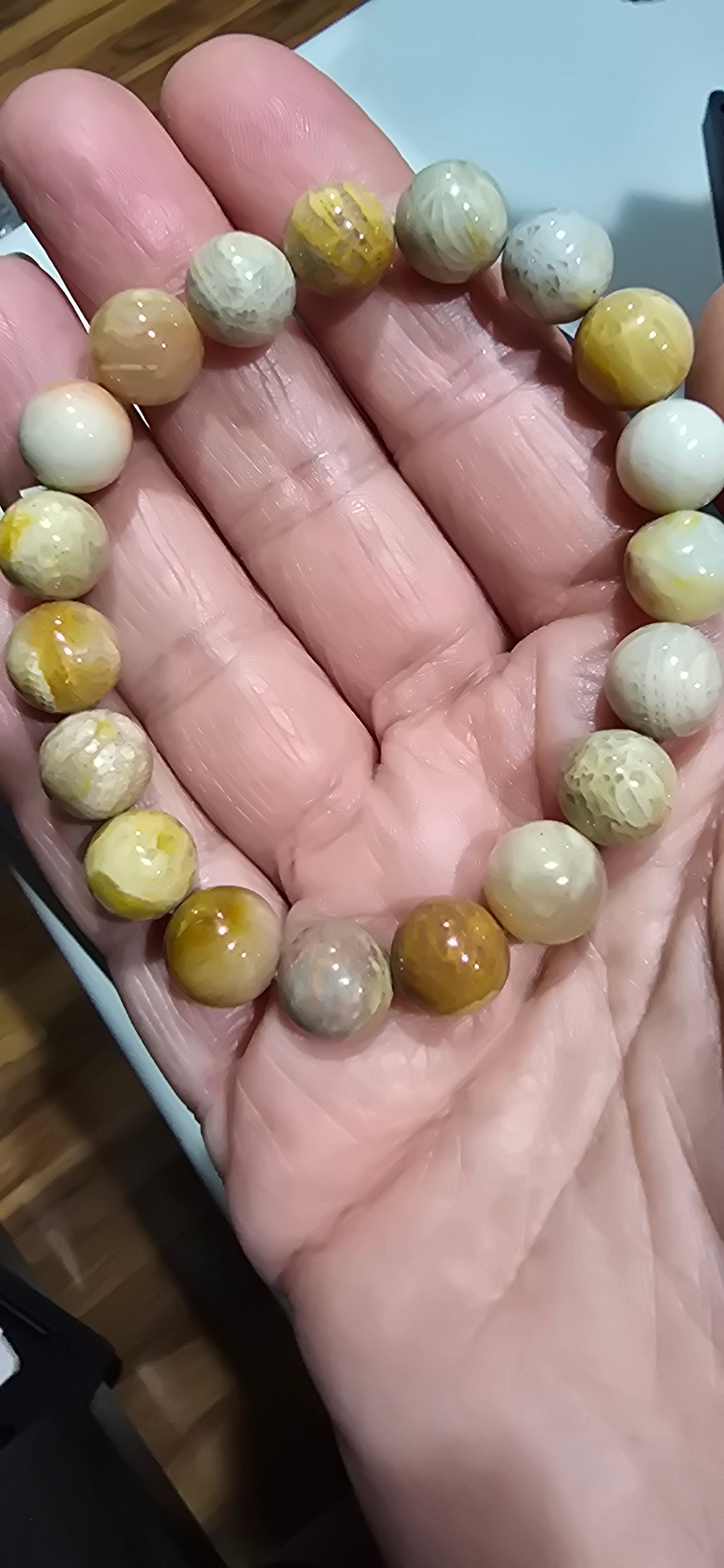 Coral Jade 10mm Bracelet