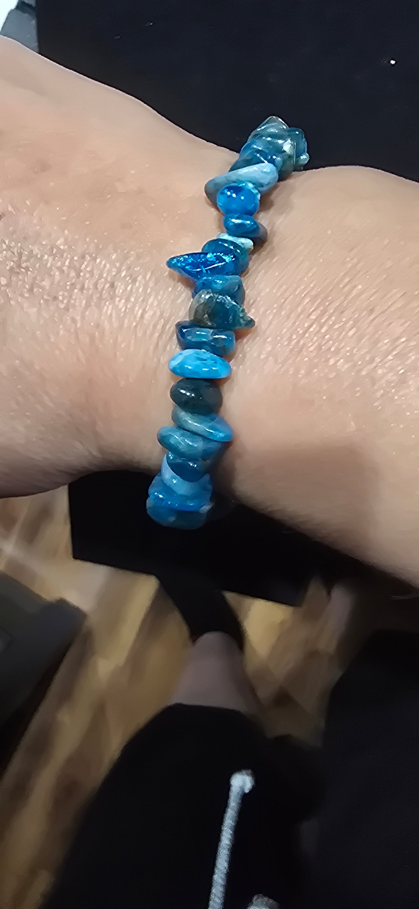 Blue Apatite Chip Bracelet