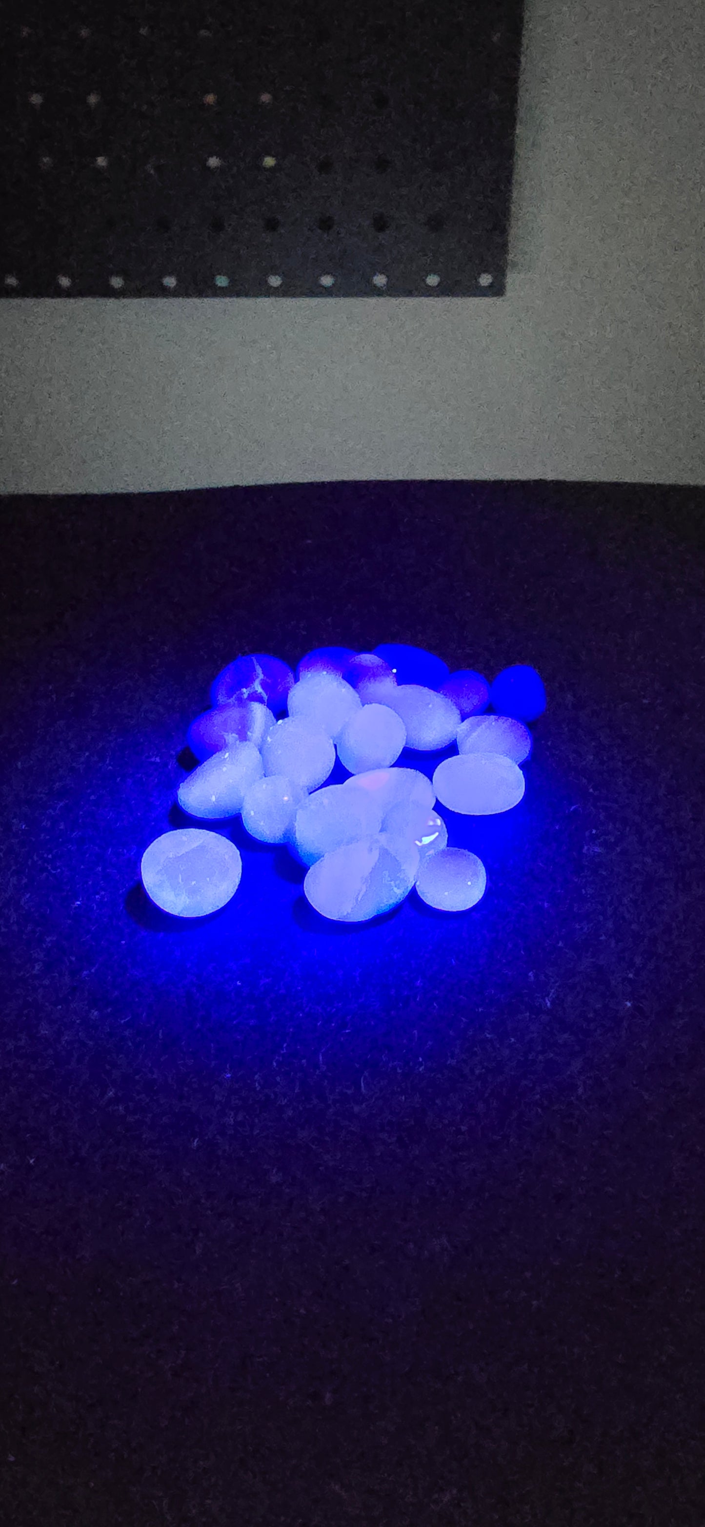 Blue fluorite Tumbles
