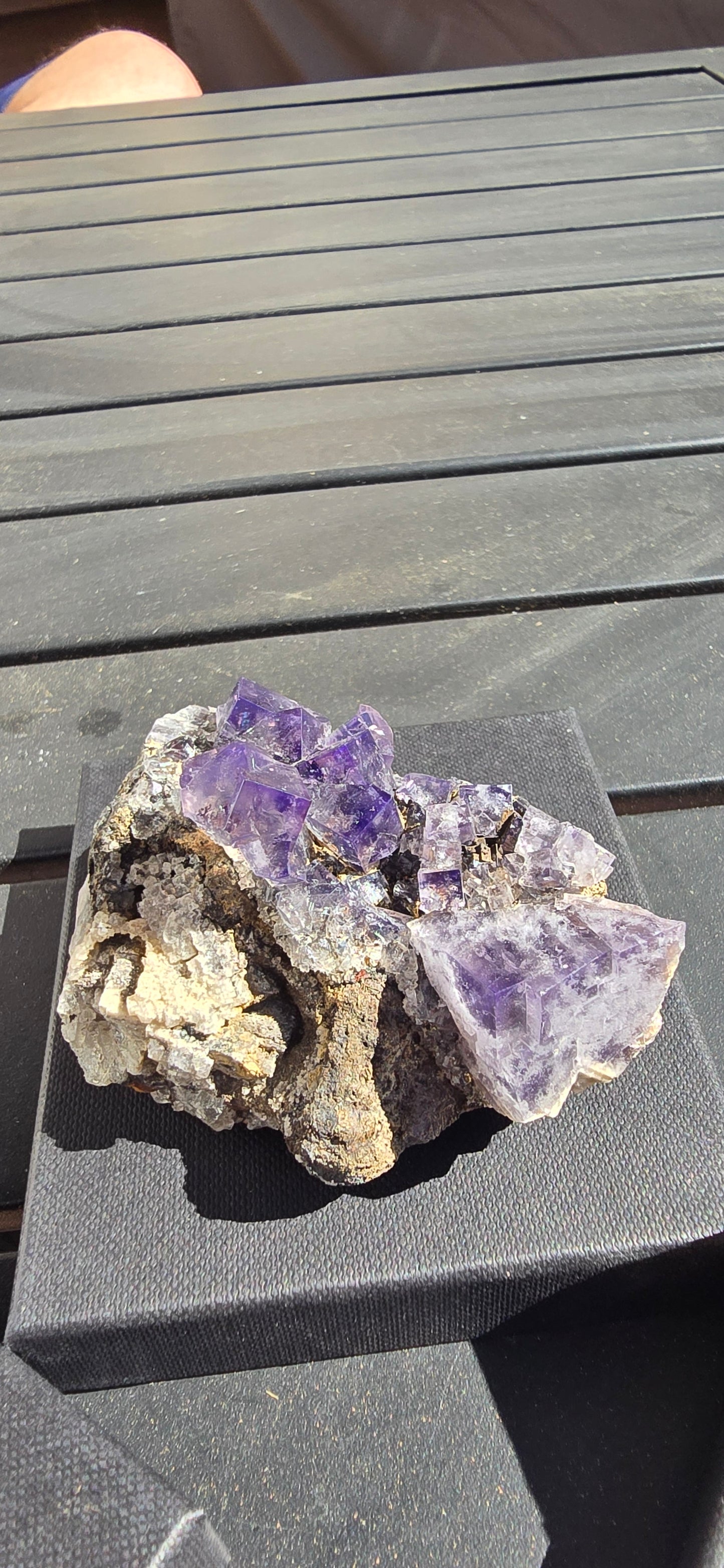 Purple Rain Pocket Fluorite