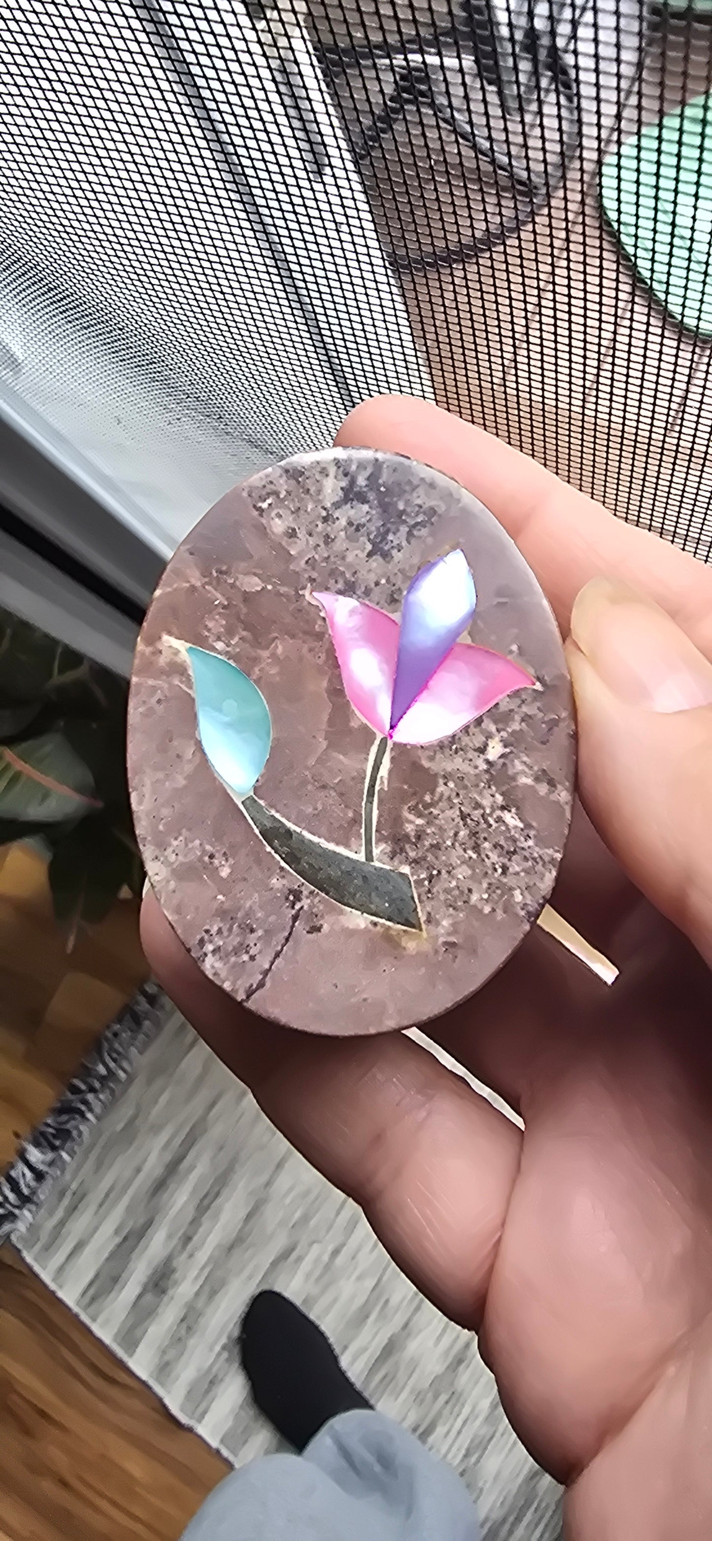 Small Oval Soap stone trinket boxes