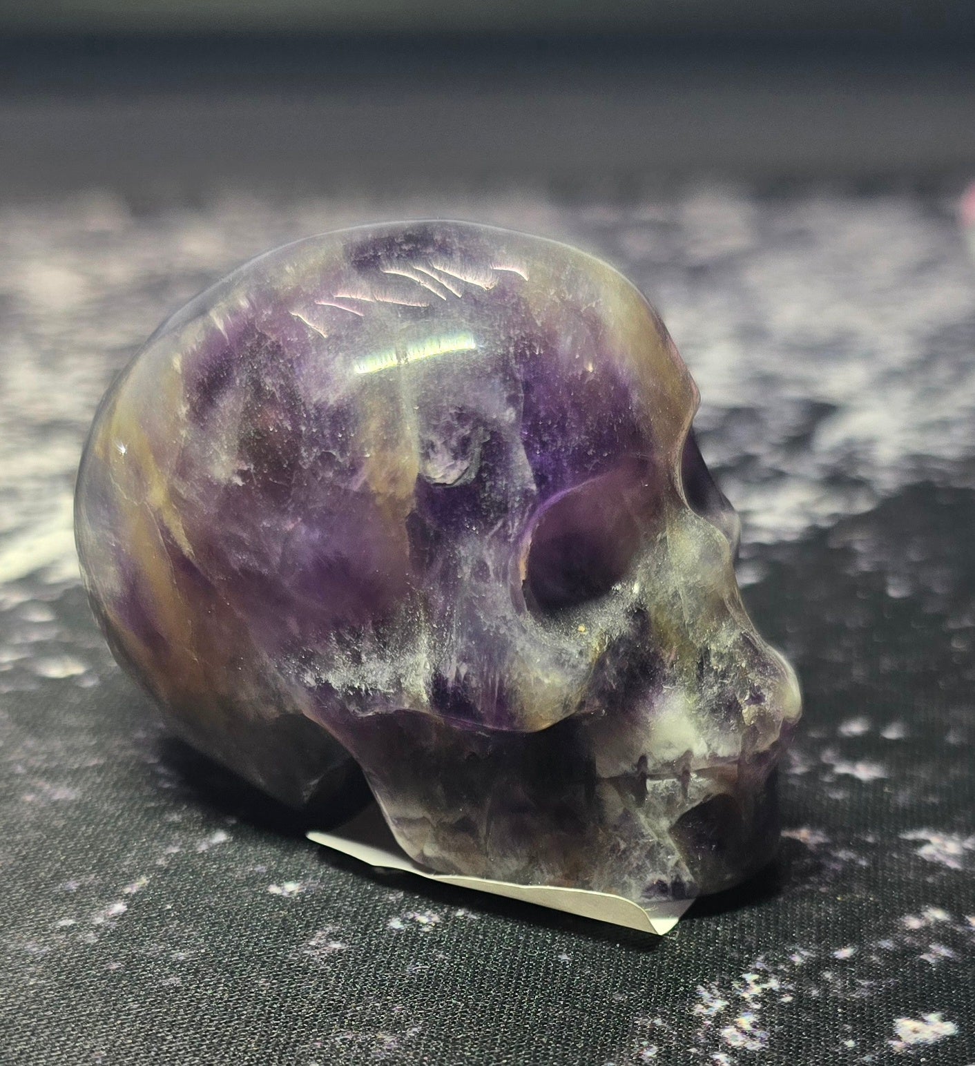 Amethyst Skull Carving – 1.5 Inch Polished Natural Quartz