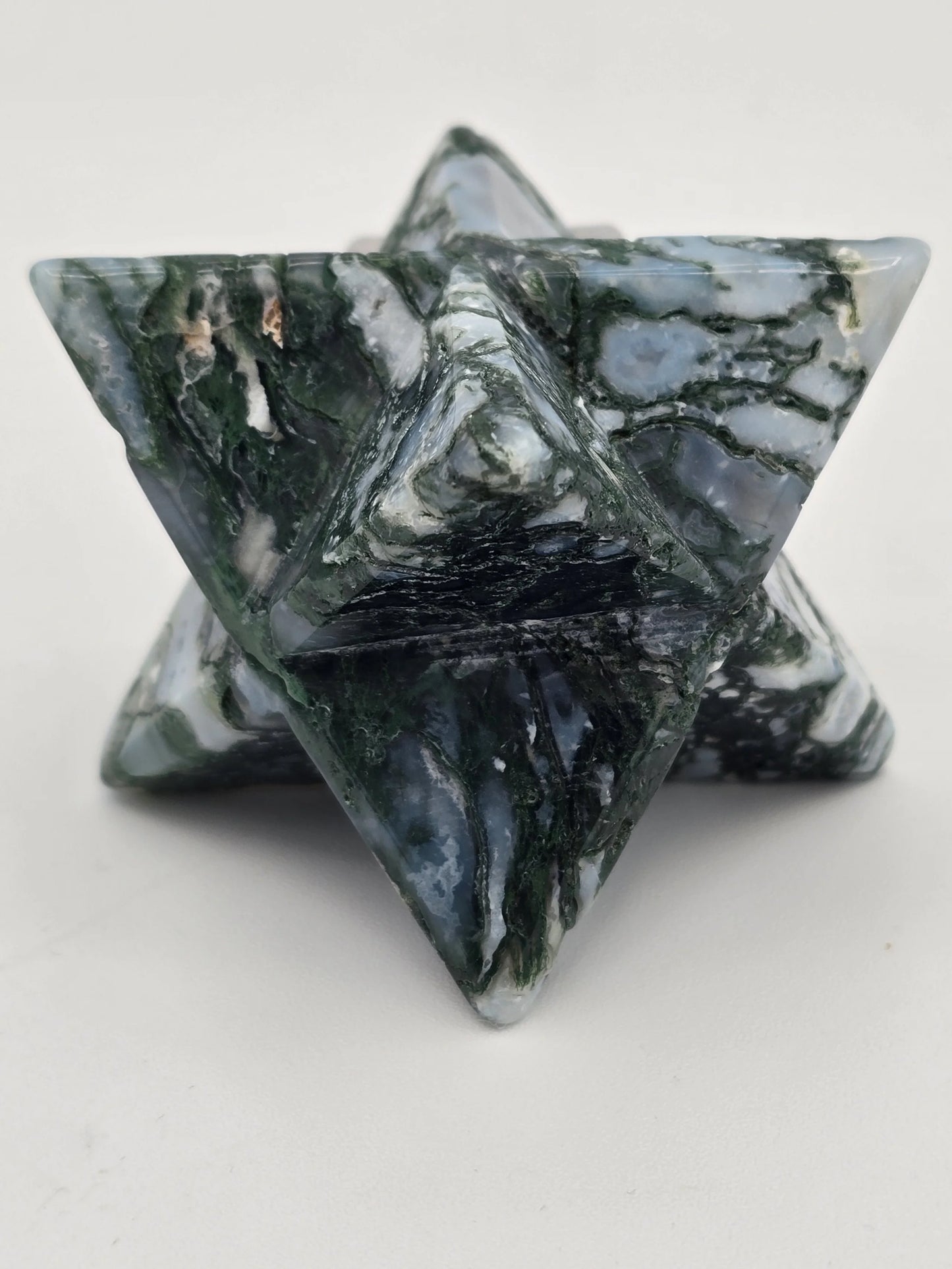 Moss Agate Merkaba