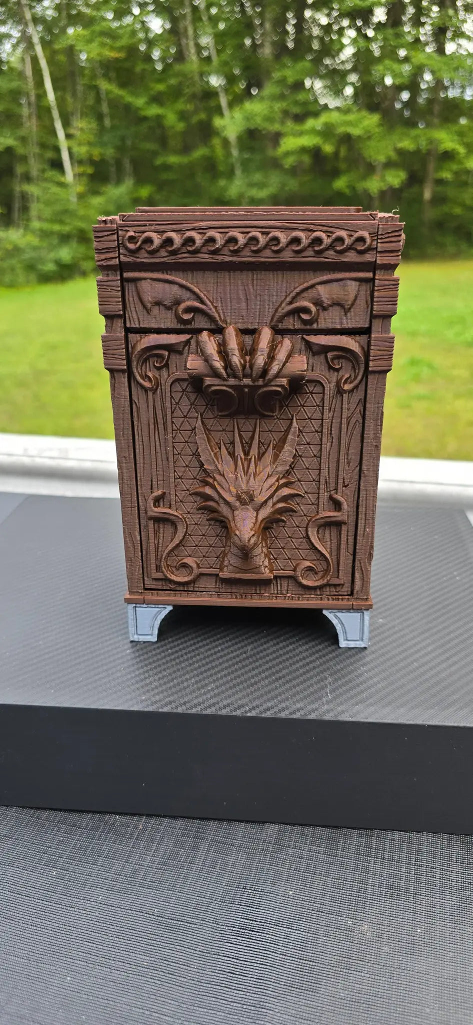 Deck Holder with Storage Compartment - 3D Printed Display Stand