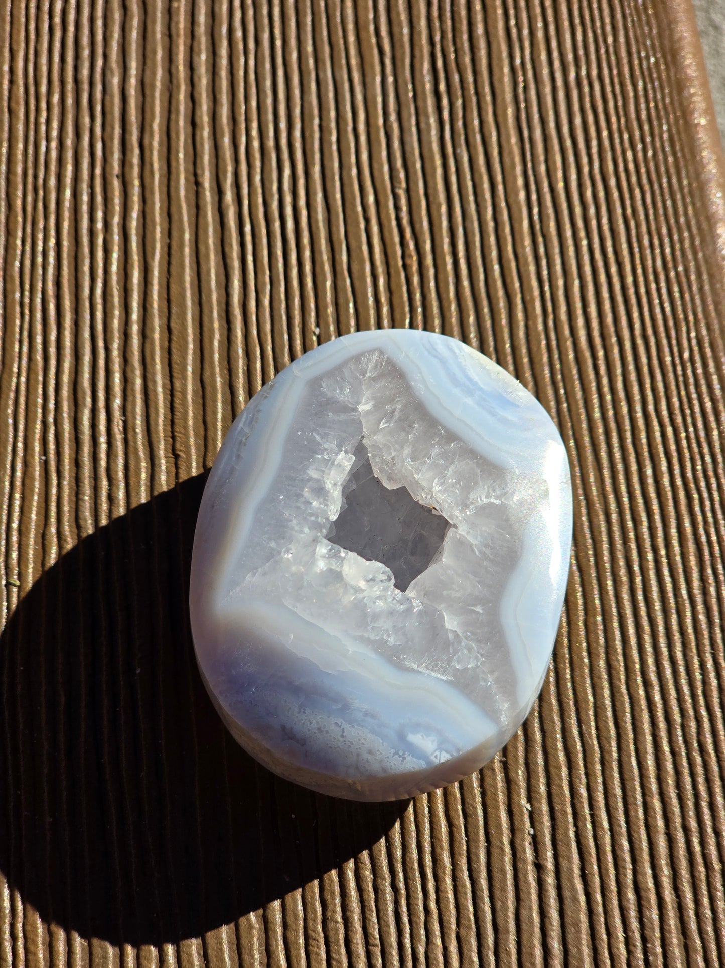 Blue Lace Agate Palmstone