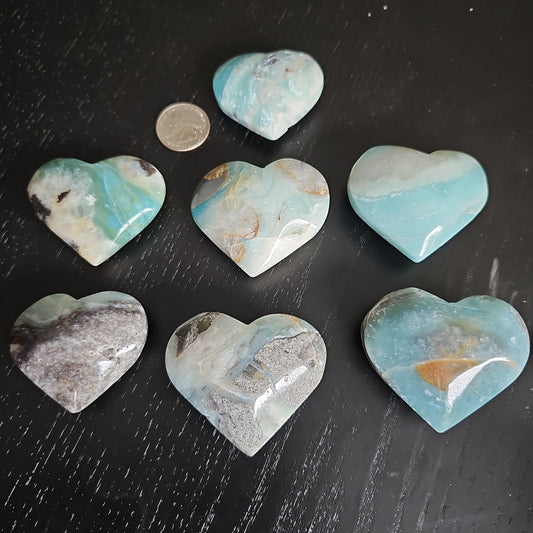 Caribbean Calcite Heart Carving